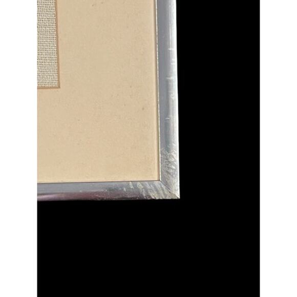 Vintage Floral Crewel Embroidery Wall Art Framed Needlework-Midcentury-Handmade - Picture 8 of 8